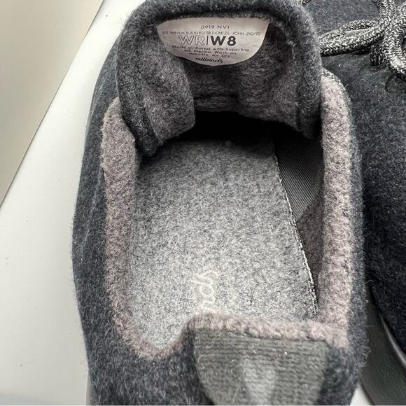 Allbirds Wool Runner Women's Sneakers Gray Size 8 - Picture 7 of 9